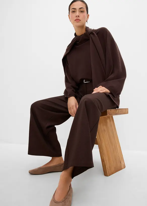 Barrel bukse i twill, bonprix