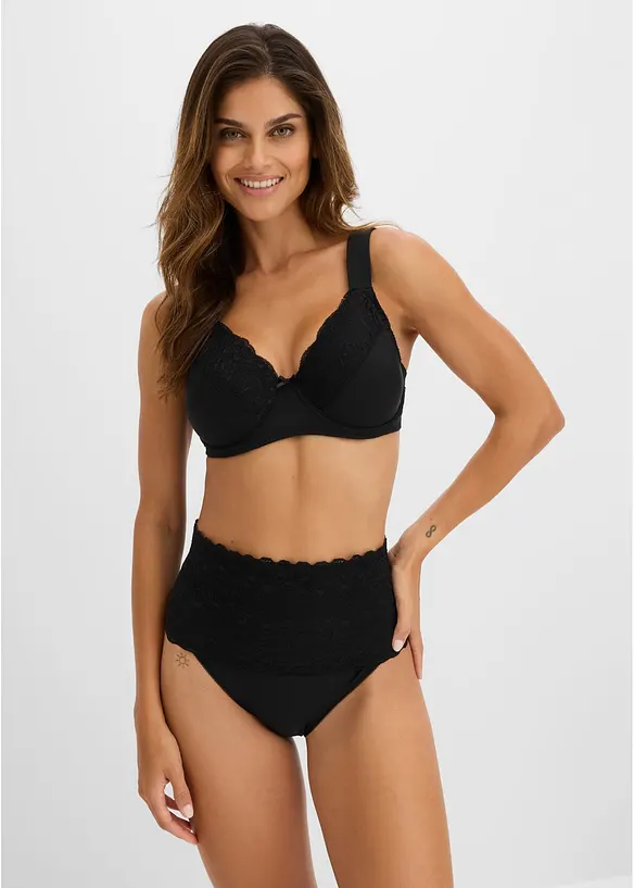 Minimizer-BH med vatterte skulderb&aring;nd (3-pack), bonprix