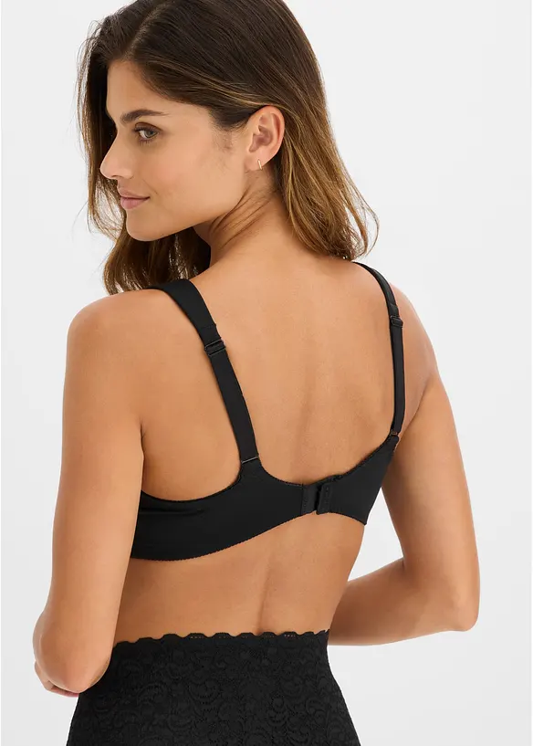 Minimizer-BH med vatterte skulderb&aring;nd (3-pack), bonprix