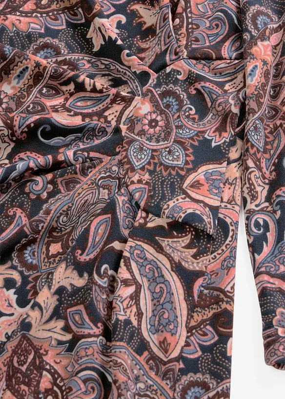 Jerseykjole med paisleym&oslash;nster, bonprix
