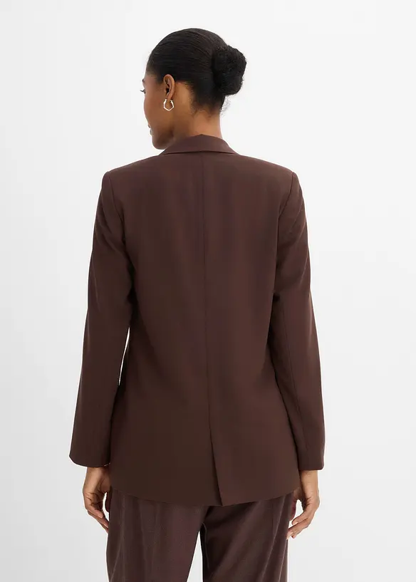 Lang blazer i lett viskoseblanding, bonprix