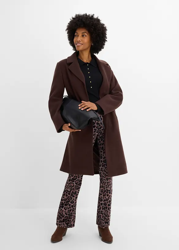 Leggings i myk fl&oslash;yel, bonprix