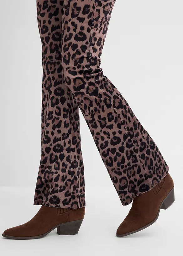 Leggings i myk fl&oslash;yel, bonprix