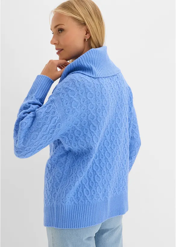 Kabelstrikket genser, bonprix