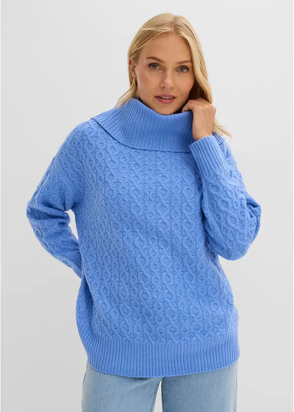 Kabelstrikket genser, bonprix