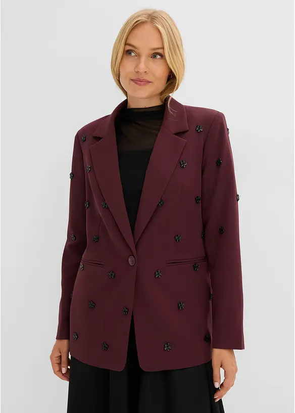Oversized blazer med fine detaljer, bonprix