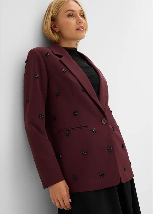 Oversized blazer med fine detaljer, bonprix