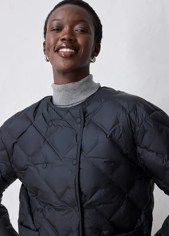 Dunjakke med skjerf (2-delt sett), bonprix