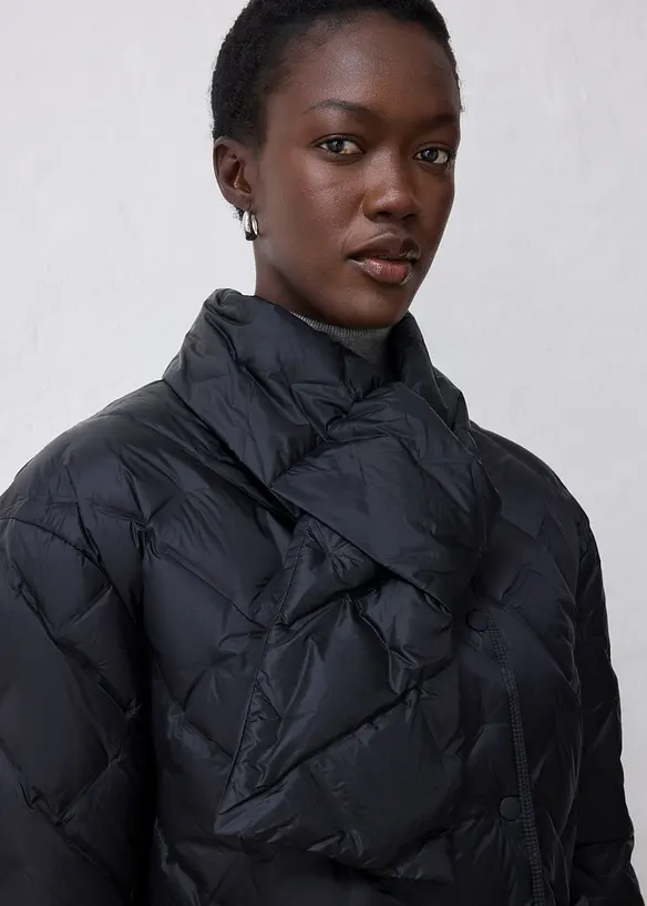 Dunjakke med skjerf (2-delt sett), bonprix