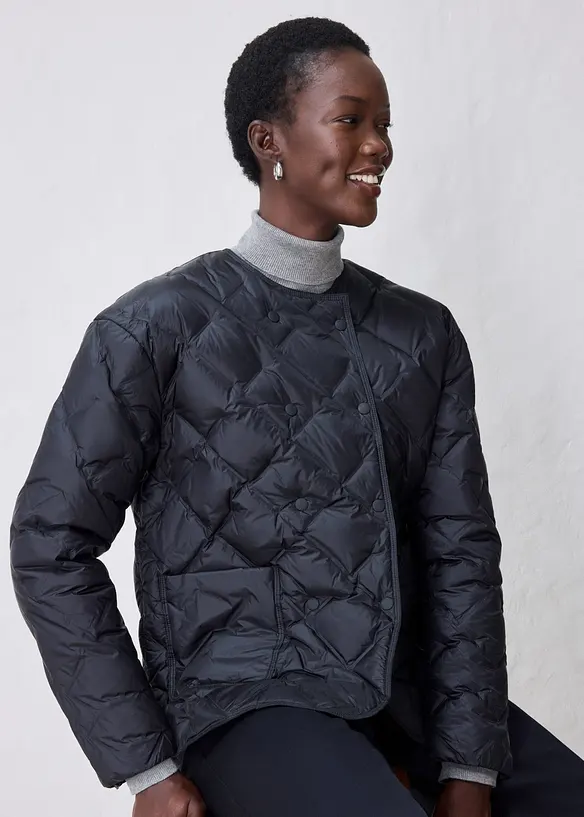 Dunjakke med skjerf (2-delt sett), bonprix