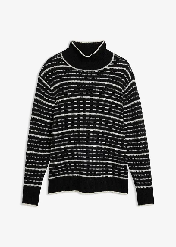 Lang genser i myk ullblanding, bonprix