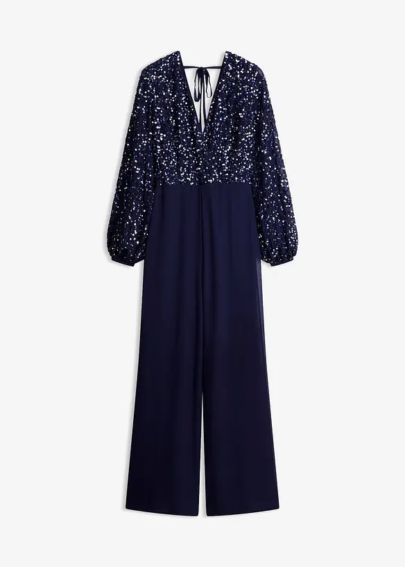 Paljettbrodert jumpsuit, bonprix
