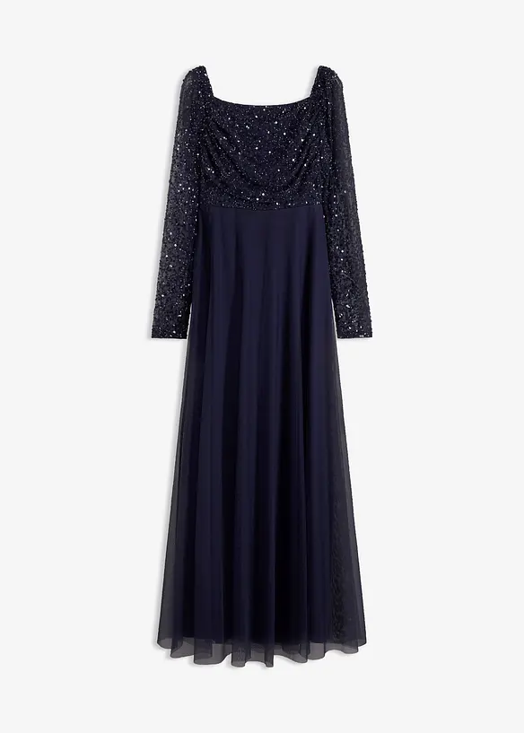 Selskapskjole med paljettbroderi, bonprix