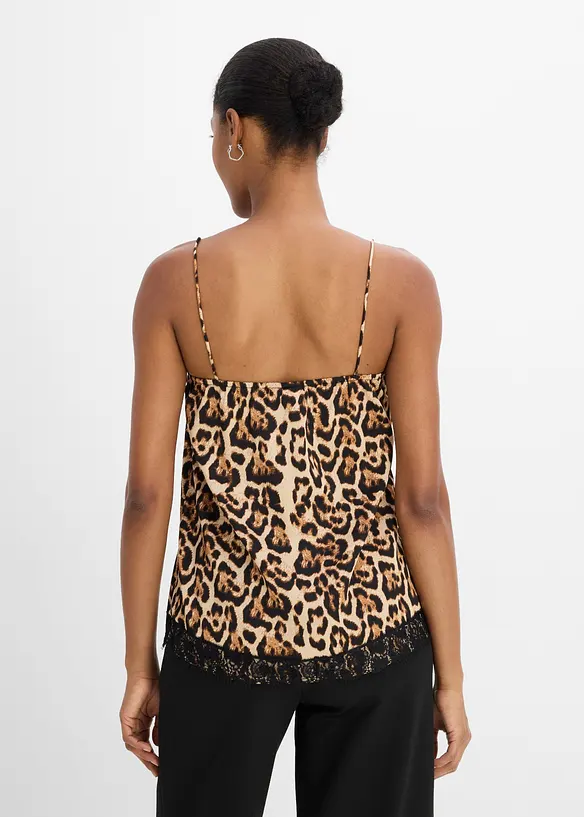 Bluse i lett sateng, bonprix