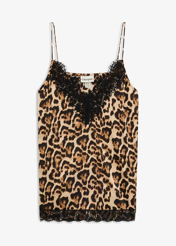 Bluse i lett sateng, bonprix