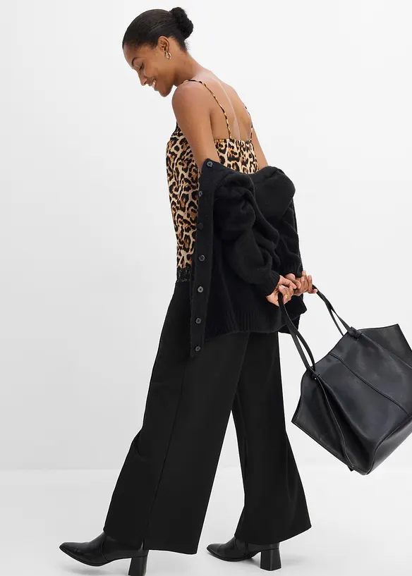 Bluse i lett sateng, bonprix