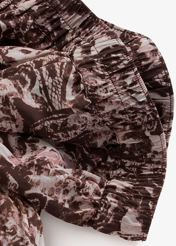 Crinkle skj&oslash;rt i chiffon, bonprix