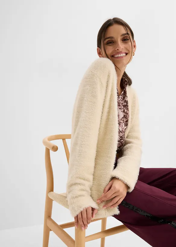 Cardigan i fj&aelig;rgarn, bonprix