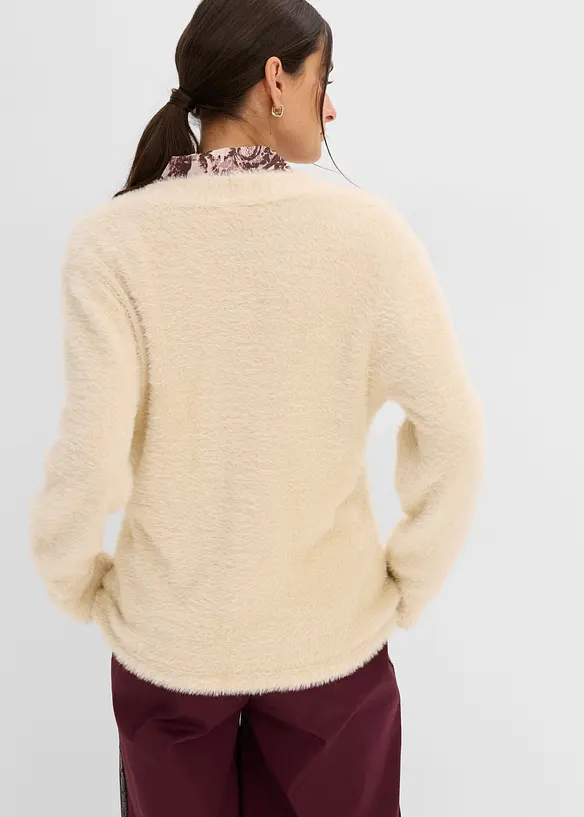 Cardigan i fj&aelig;rgarn, bonprix