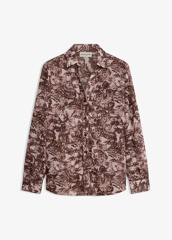 Skjorte i chiffon, bonprix