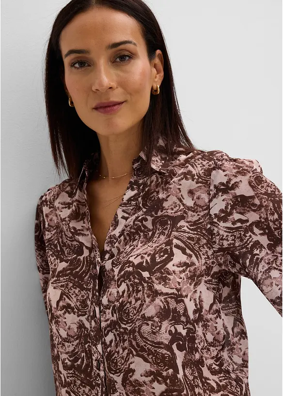 Skjorte i chiffon, bonprix