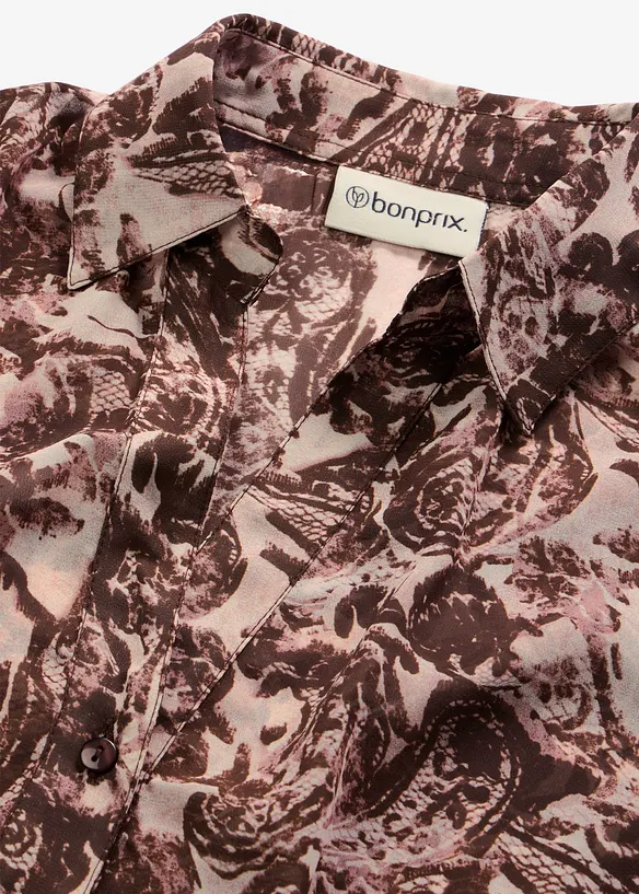 Skjorte i chiffon, bonprix