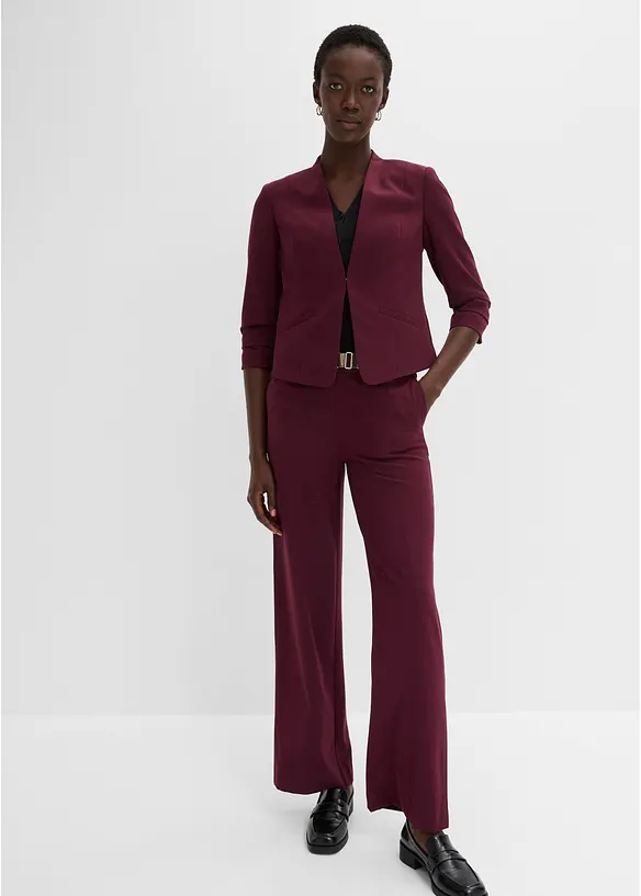 Blazer med rynkede, 3/4-lange ermer, bonprix