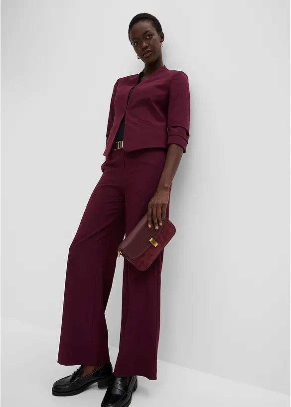 Blazer med rynkede, 3/4-lange ermer, bonprix