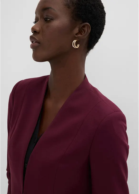 Blazer med rynkede, 3/4-lange ermer, bonprix