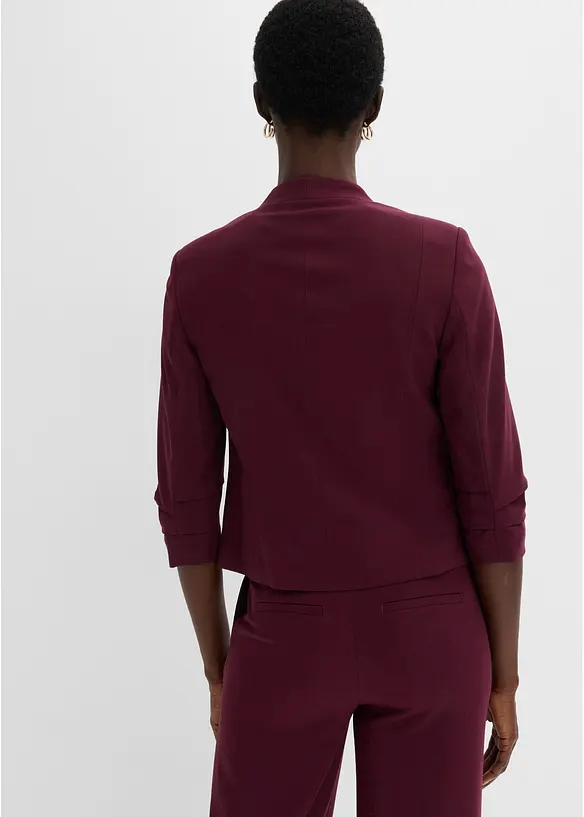 Blazer med rynkede, 3/4-lange ermer, bonprix