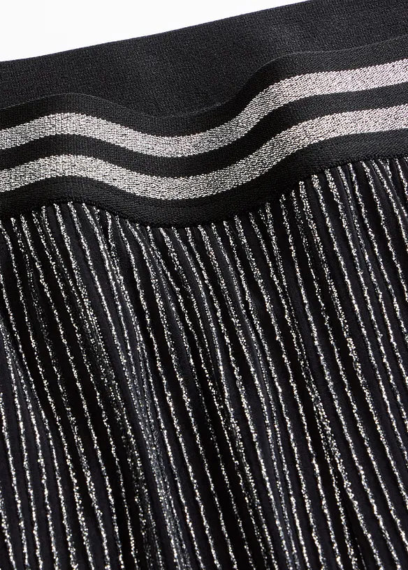 Jerseybukse med glitterstriper, bonprix