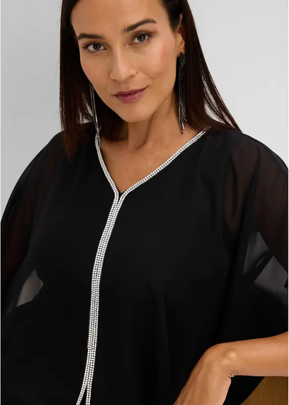 Tunika med strass, bonprix