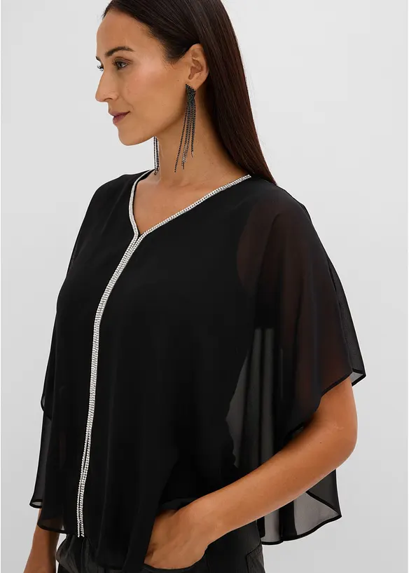 Tunika med strass, bonprix