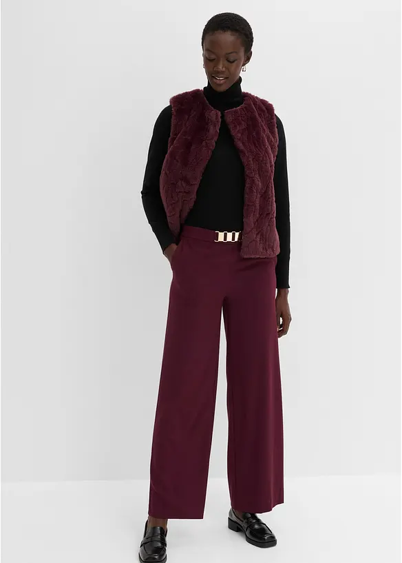 Dressbukse med dekorativ linning, bonprix