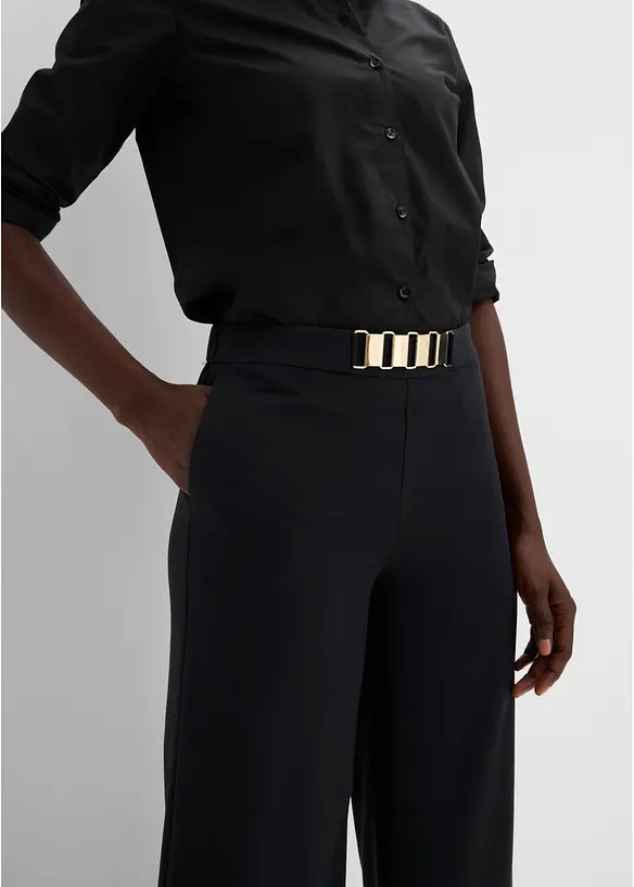 Dressbukse med dekorativ linning, bonprix