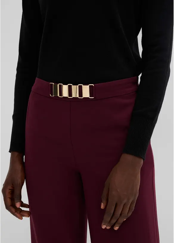 Dressbukse med dekorativ linning, bonprix