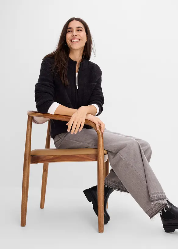 Finstrikket cardigan, bonprix