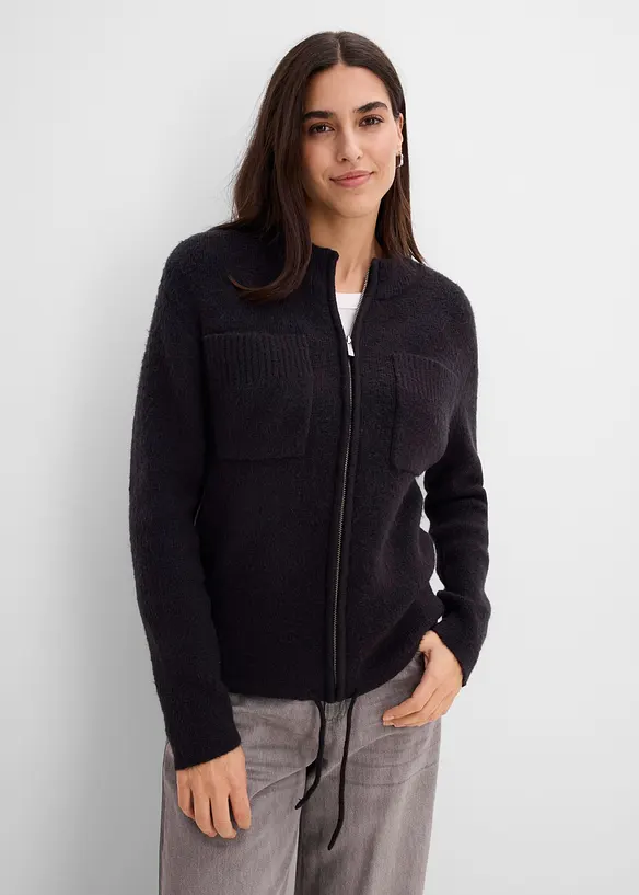 Finstrikket cardigan, bonprix