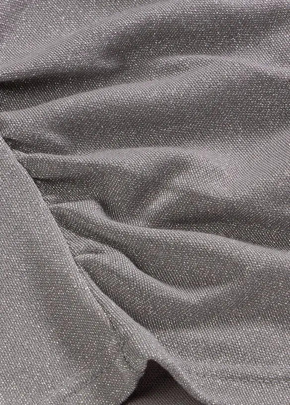 Topp med asymmetrisk nederkant og glitter, bonprix