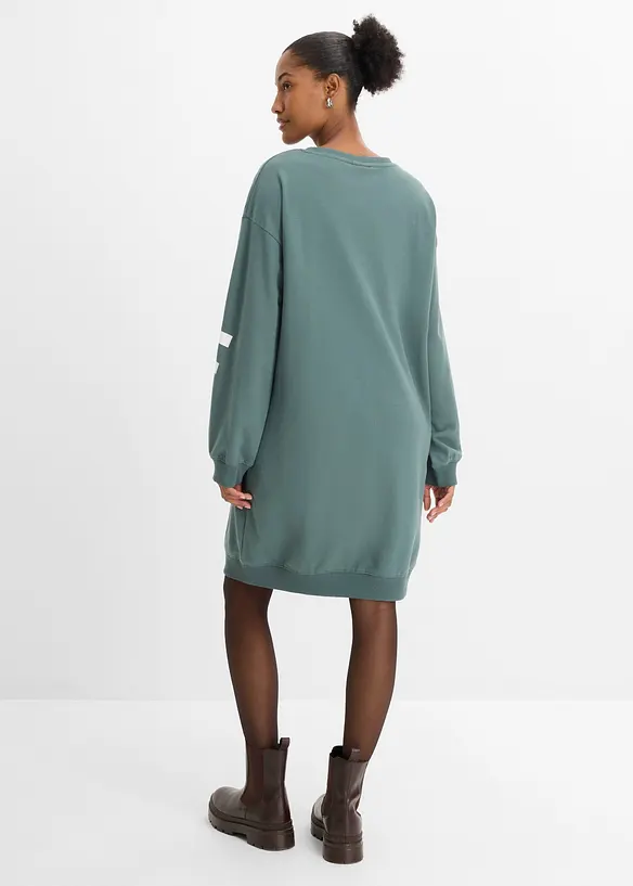 Sweatshirtkjole i myk bomullsblanding, bonprix
