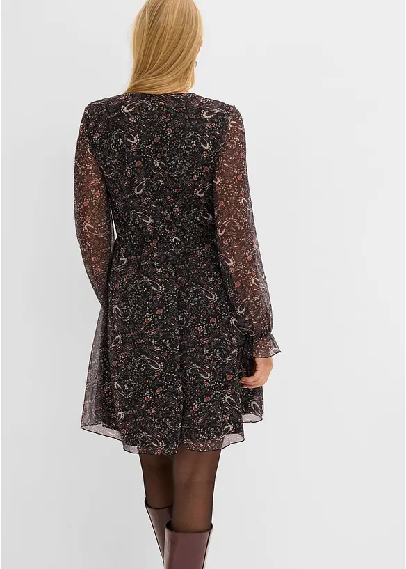 Jerseykjole i fin mesh, bonprix