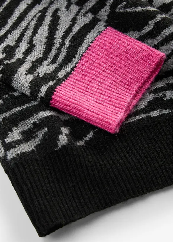 Jacquardstrikket cardigan, bonprix