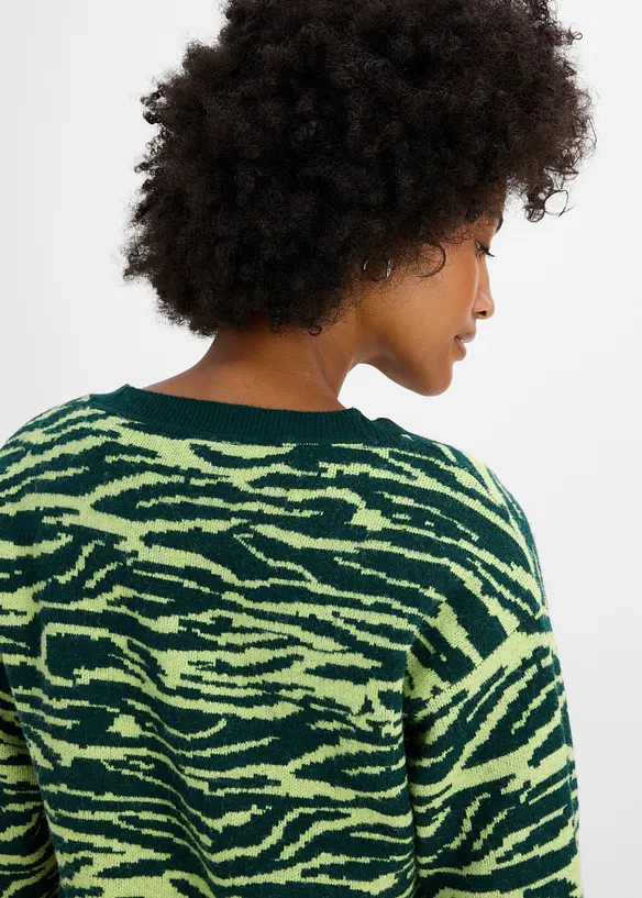 Jacquardstrikket cardigan, bonprix