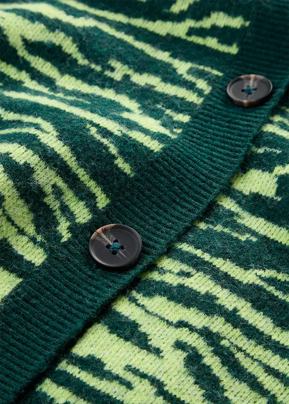 Jacquardstrikket cardigan, bonprix