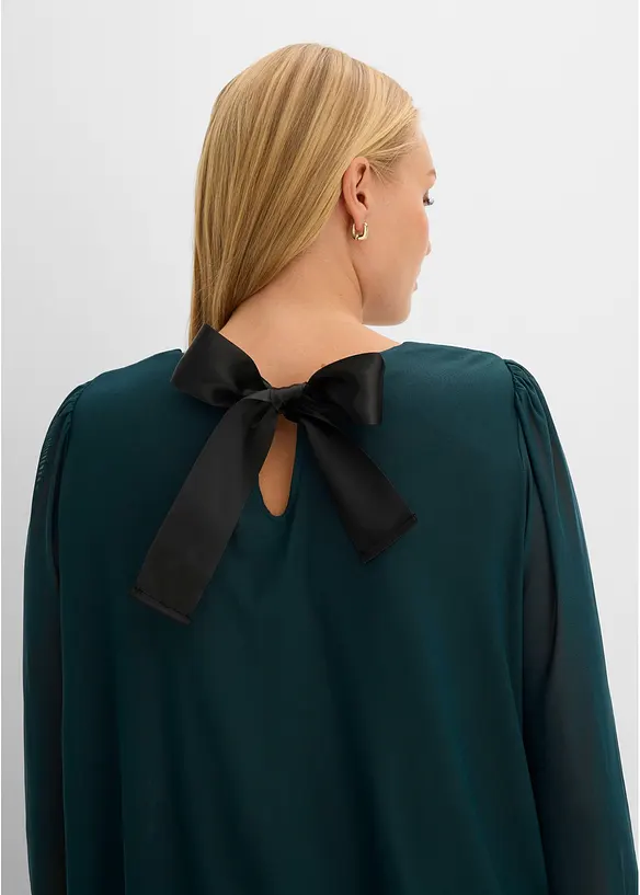 Langermet topp i myk mesh, bonprix