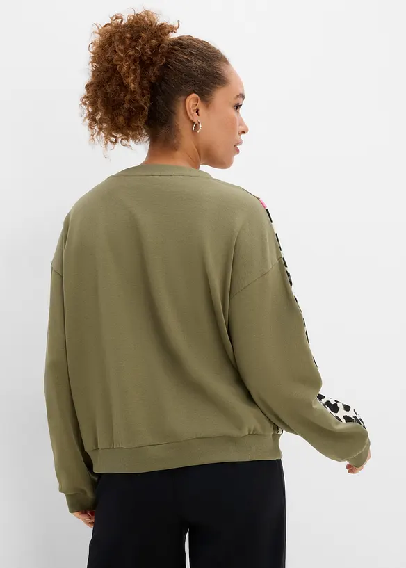 Sweatshirt i myk bomullsmiks, bonprix