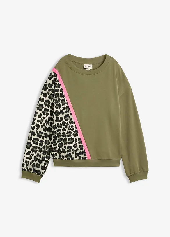 Sweatshirt i myk bomullsmiks, bonprix