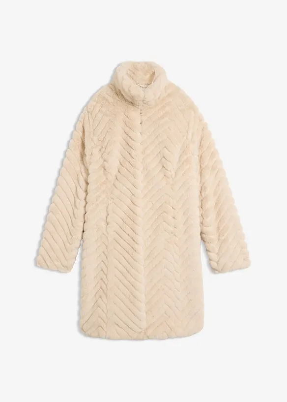 Fuskepelsk&aring;pe med st&aring;krage, bonprix