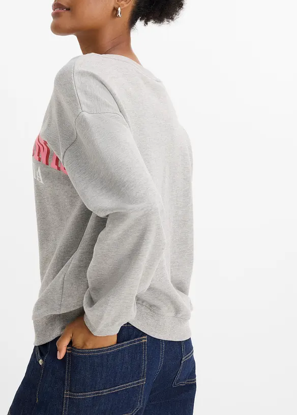 Sweatshirt i myk bomullsmiks, bonprix