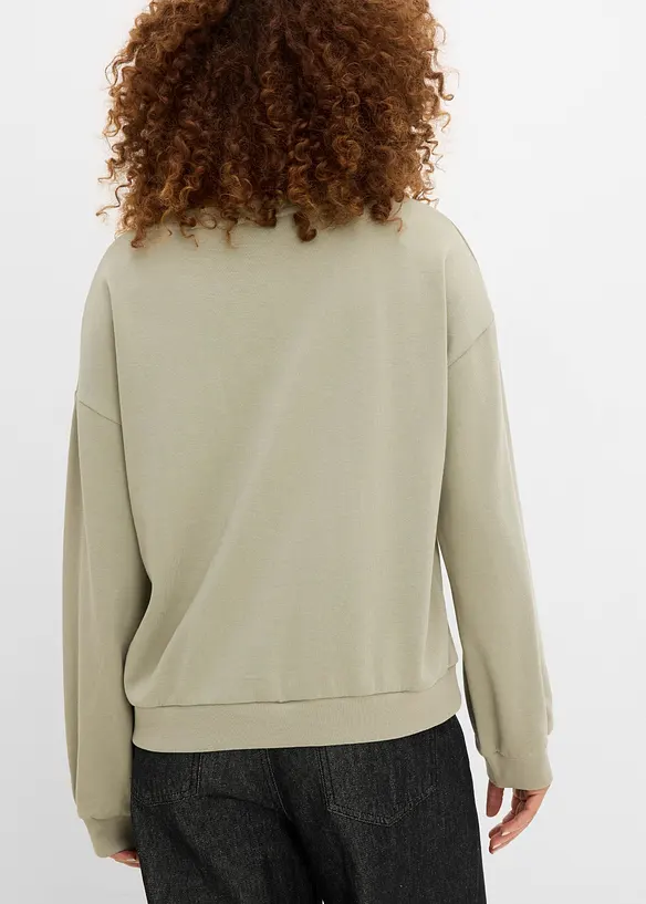 Sweatshirt i myk bomullsmiks, bonprix